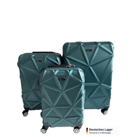 Kofferset 3 teilig Hartschale Hartschalenkoffer Set Handgepäck + Mittel + XL ABS &ndash; Bild 9