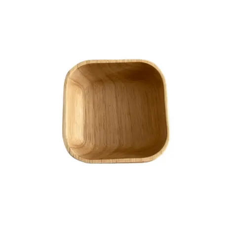 Holzschale rund 12,5x4,5 cm Akazienholz Xani Servierschale Snackschale für Dips – Bild 4