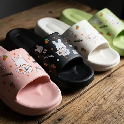 Hausschuhe Damen Xani Bunny Design EVA leicht weich rutschfeste Sohle Gr. 36-40 – Bild 3