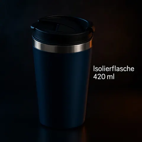 Isolierflasche 420 ml Xani Edelstahl Thermosflasche auslaufsicher heiß & kalt &ndash; Bild 5