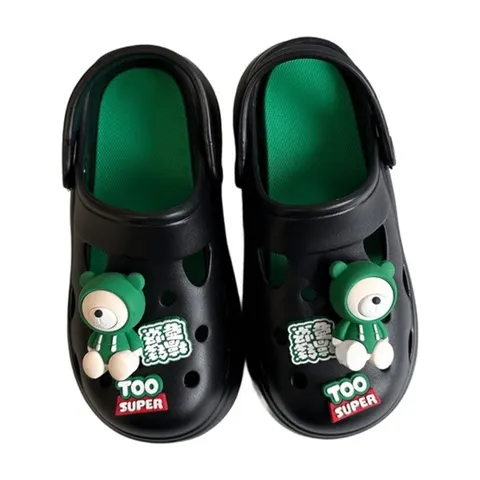 Damen Plateau Clogs EVA Bären-Charms Hausschuhe Gartenschuhe Gr. 36-41 Xani