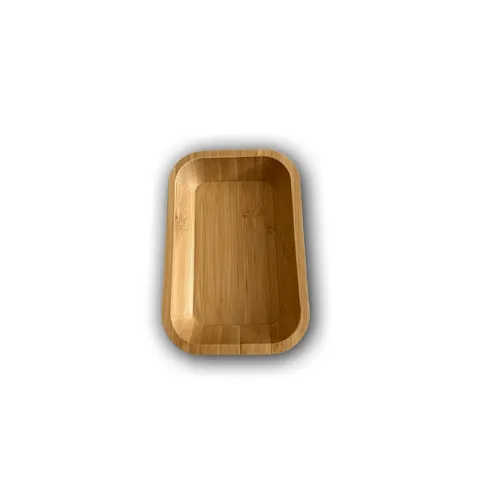Holzschale 18 x 12 x 3,5 cm flach rechteckig Servierschale Snackschale Holz – Bild 6
