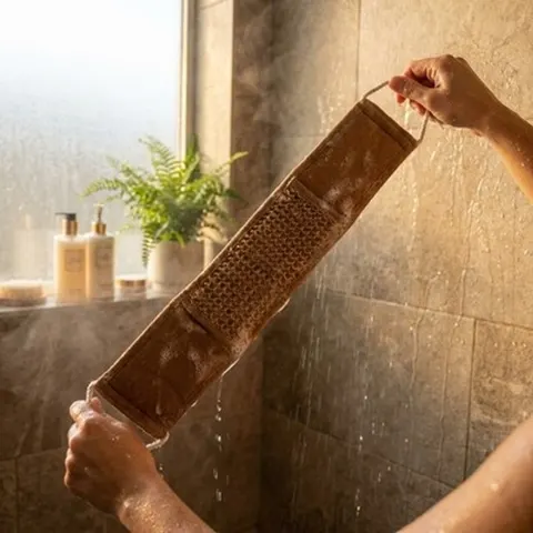 Rückenschrubber 5er Set Naturborsten Sisal Körperbürste Dusche Peeling Bundle – Bild 3