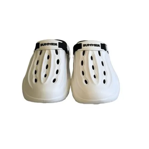 Clogs Unisex Ultra Comfort EVA Hausschuhe Gartenschuhe Gr. 36-45 Grün Weiß Xani – Bild 7