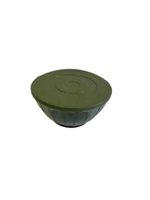 Salatschüssel 4er Set mit Deckel Kunststoff Grün transparent Schüsseln Küche – Bild 3