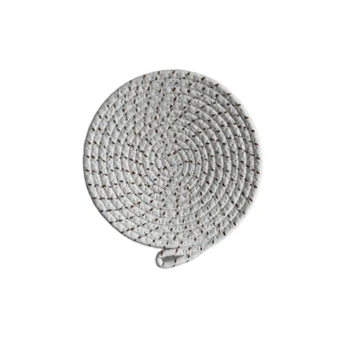 Topfuntersetzer 7er Set rund 20 cm geflochten Küche Tisch Untersetzer Schlaufe – Bild 9