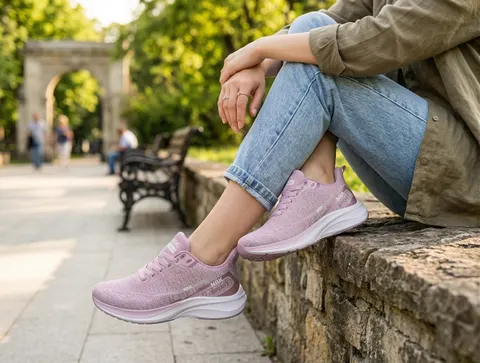 Damen Sneaker Taro Powder Flieder Freizeitschuhe Turnschuhe Mesh leicht Dämpfung &ndash; Bild 3