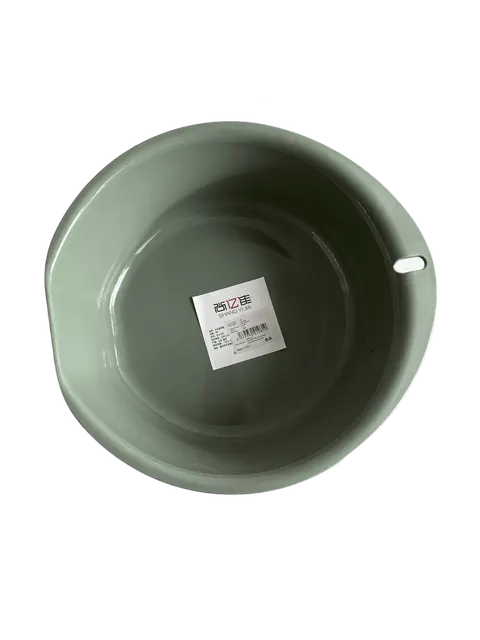 Schüssel groß 26 x 26,5 x 9,5 cm Kunststoff PP Grün Beige Shang Yi Jia