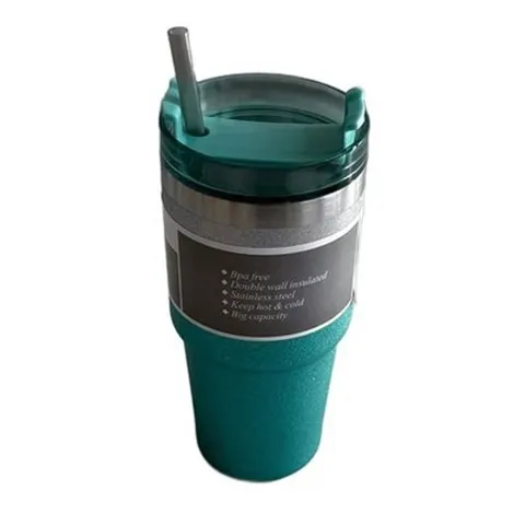 Isolierbecher 600 ml Xani Edelstahl mit & ohne Strohhalm auslaufsicher 3 Farben &ndash; Bild 9