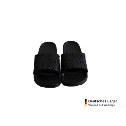 Hausschuhe Unisex Schwarz Gr. 36-45 Damen Herren Pantoffeln EVA rutschfest Xani – Bild 4