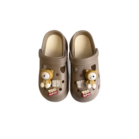 Damen Plateau Clogs EVA Bären-Charms Hausschuhe Gartenschuhe Gr. 36-41 Xani – Bild 7