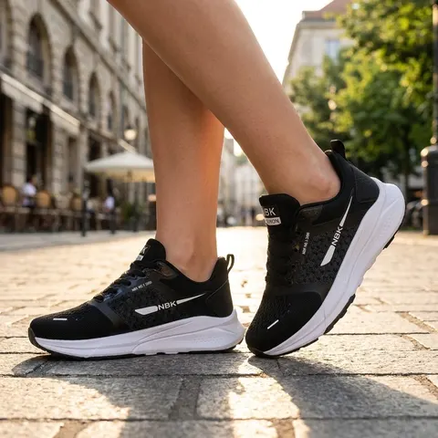 Damen Sneaker Turnschuhe NBK Sportschuhe Walking Dämpfung leicht Gr. 36-41 &ndash; Bild 5
