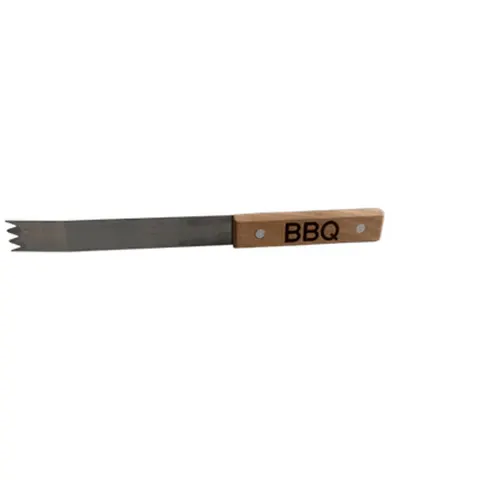 Grillbesteck 3-teilig Edelstahl Holzgriff BBQ Set Zange Gabel Wender Xani – Bild 5