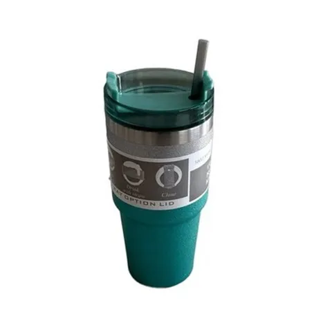 Isolierbecher 600 ml Xani Edelstahl mit & ohne Strohhalm auslaufsicher 3 Farben &ndash; Bild 7