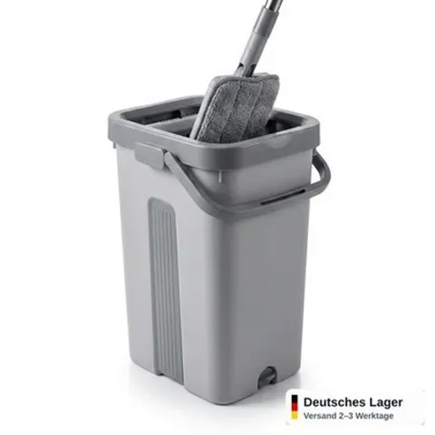 Bodenwischer Set Wischmopp mit Wischbezug für Fliesen Holz Laminat Haushalt