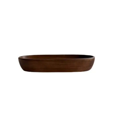 Holzschale Akazienholz 25x8,5x4,5cm Servierschale Snackschale Tisch Deko – Bild 6