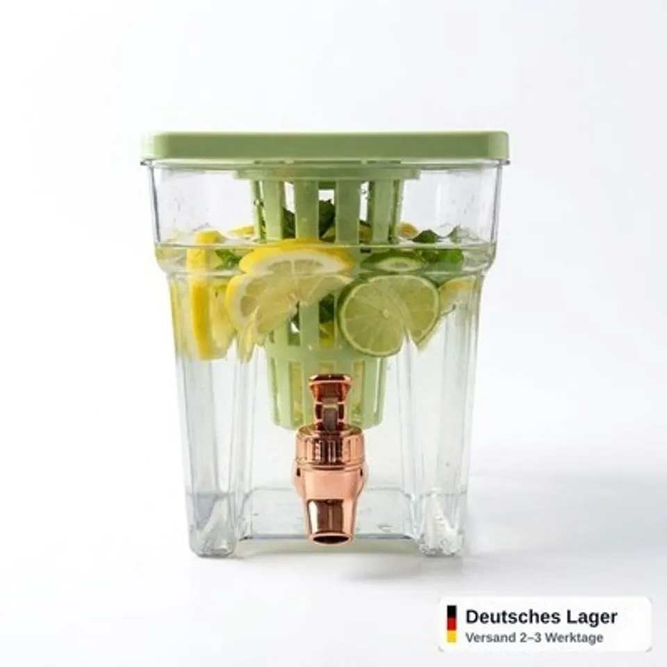 Getränkespender 3 Liter Kunststoff mit Hahn Getränke Spender für Party Xani