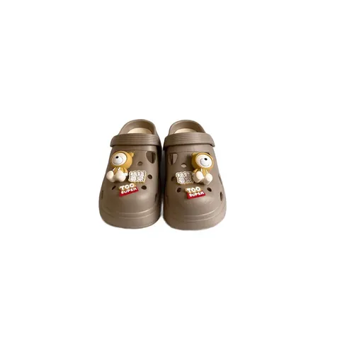 Damen Plateau Clogs EVA Bären-Charms Hausschuhe Gartenschuhe Gr. 36-41 Xani – Bild 6