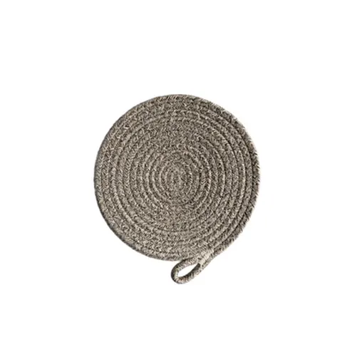 Topfuntersetzer 7er Set rund 20 cm geflochten Küche Tisch Untersetzer Schlaufe – Bild 5