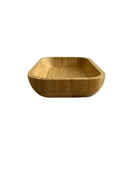 Holzschale 18 x 12 x 3,5 cm flach rechteckig Servierschale Snackschale Holz – Bild 4