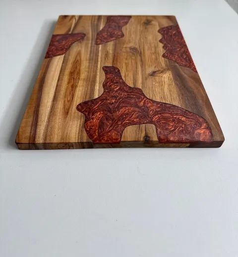 Xani Schneidebrett Holz 31 x 24 cm 1,5 cm dick Holzbrett Küche Schneidunterlage – Bild 6