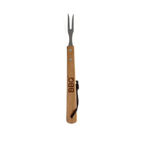 Grillbesteck 3-teilig Edelstahl Holzgriff BBQ Set Zange Gabel Wender Xani – Bild 6