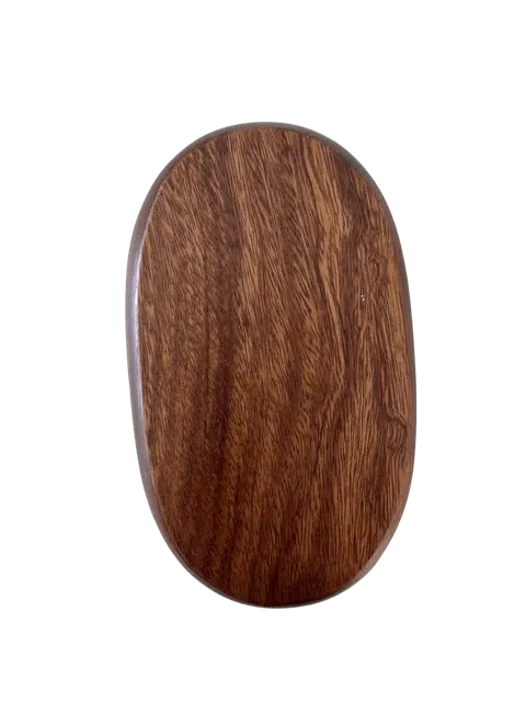 Holzschale mit 2 Fächern Akazienholz oval Servierschale für Snacks und Dips – Bild 5