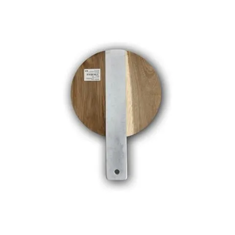 Schneidebrett rund Marmor Optik Holz Käsebrett Servierbrett Küche – Bild 3