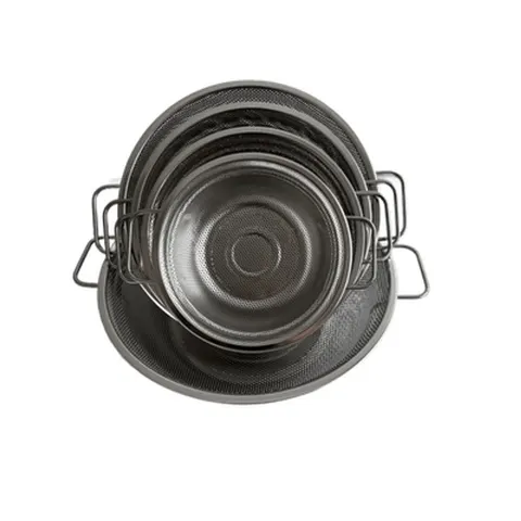 Edelstahl Schalen Set 5-tlg. 23-35 cm Xani Servierschalen stapelbare Schüsseln – Bild 5