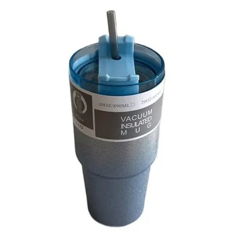 Isolierbecher 600 ml Xani Edelstahl mit & ohne Strohhalm auslaufsicher 3 Farben