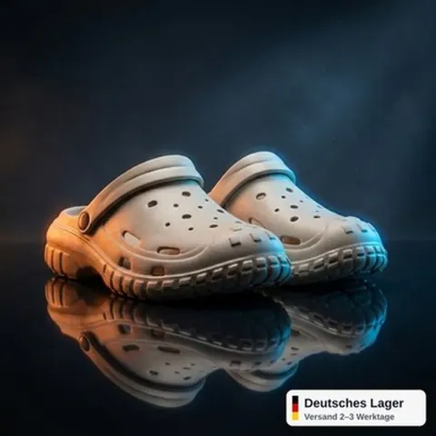 Clogs Hausschuhe Herren Xani Schwarz Beige Gr. 40-45 EVA rutschfest Pantoffeln &ndash; Bild 6
