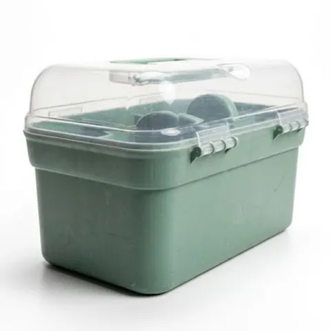 Xani Aufbewahrungsbox Kunststoff 27,5x17x15 cm mit Klappdeckel und Tragegriff