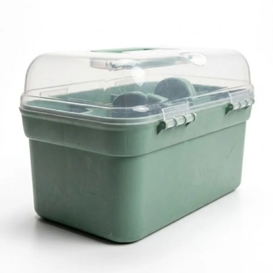 Xani Aufbewahrungsbox Kunststoff 27,5x17x15 cm mit Klappdeckel und Tragegriff