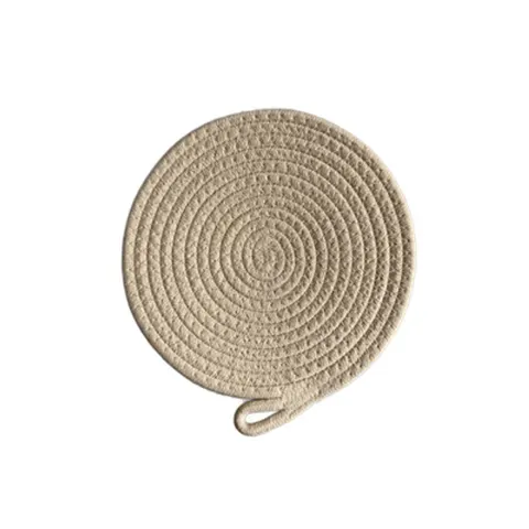 Topfuntersetzer 7er Set rund 20 cm geflochten Küche Tisch Untersetzer Schlaufe – Bild 8