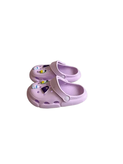 Xani Kinder Clogs EVA Flieder mit Charms Gartenschuhe Badeschuhe Hausschuhe – Bild 6