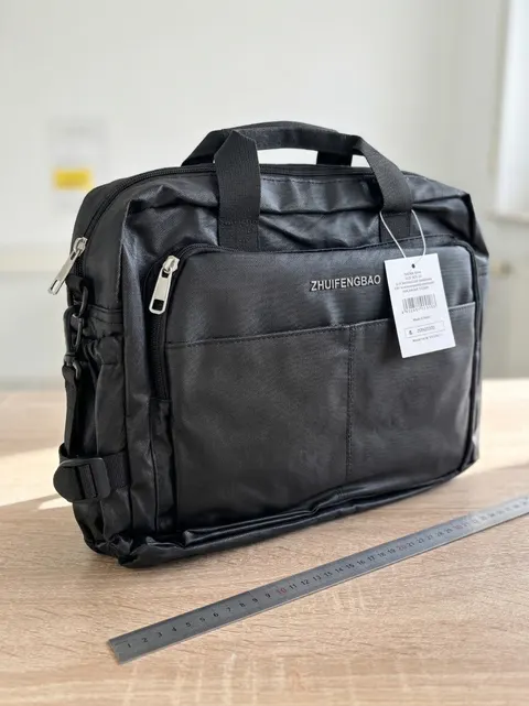 ZHUIFENGBAO Laptoptasche Business-Organizer schwarz A4 Laptop Rucksack – Bild 4