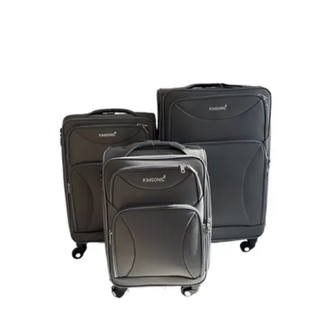 Stofftrolley Reisekoffer S M L Dehnfalte 4 Rollen Zahlenschloss Kimsonic &ndash; Bild 4
