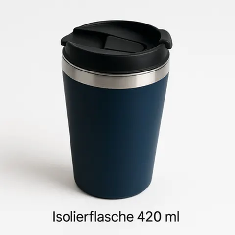 Isolierflasche 420 ml Xani Edelstahl Thermosflasche auslaufsicher heiß & kalt &ndash; Bild 3