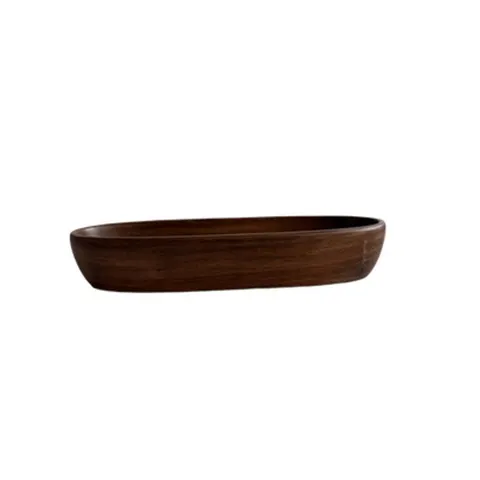 Holzschale Akazienholz 25x8,5x4,5cm Servierschale Snackschale Tisch Deko – Bild 4