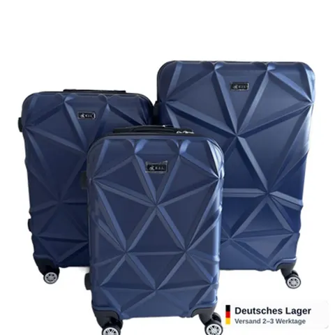 Kofferset 3 teilig Hartschale Hartschalenkoffer Set Handgepäck + Mittel + XL ABS &ndash; Bild 8