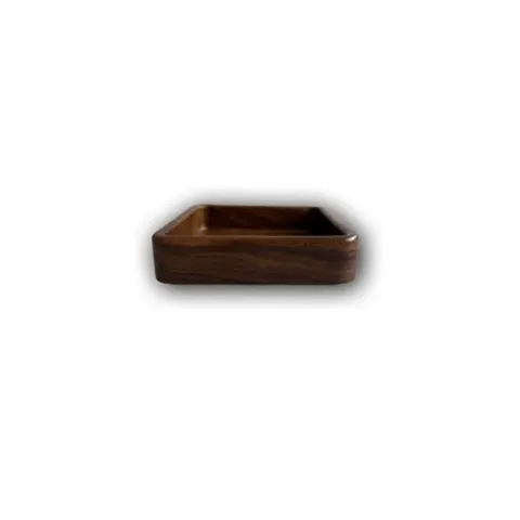 Holzschüssel Akazienholz 15x4,5cm rund Servierschale Snackschale Küche – Bild 3