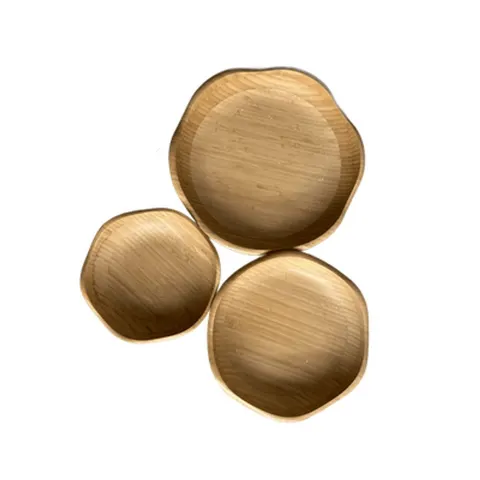 Holzschalen 3er Set Blütenform stapelbar Obstschale Natur 15/20/25cm Xani &ndash; Bild 4