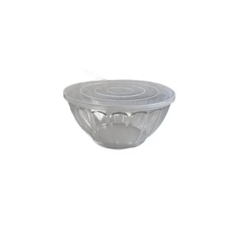 Salatschüssel mit Deckel 5er Set Kunststoff stapelbar Schüssel Set Meal Prep &ndash; Bild 6