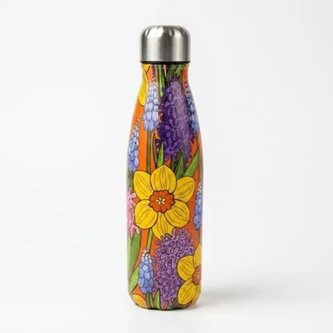 Thermoflasche 500ml Edelstahl doppelwandig Isolierflasche Sport Schule Blumen &ndash; Bild 3