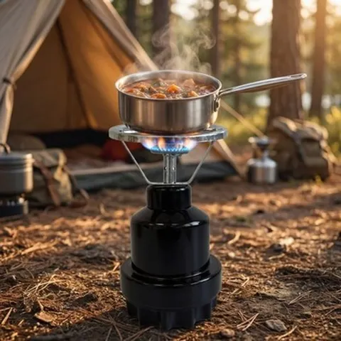 Gaskocher Camping 1-flammig Campingkocher Gas Kohleanzünder tragbar QG-11
